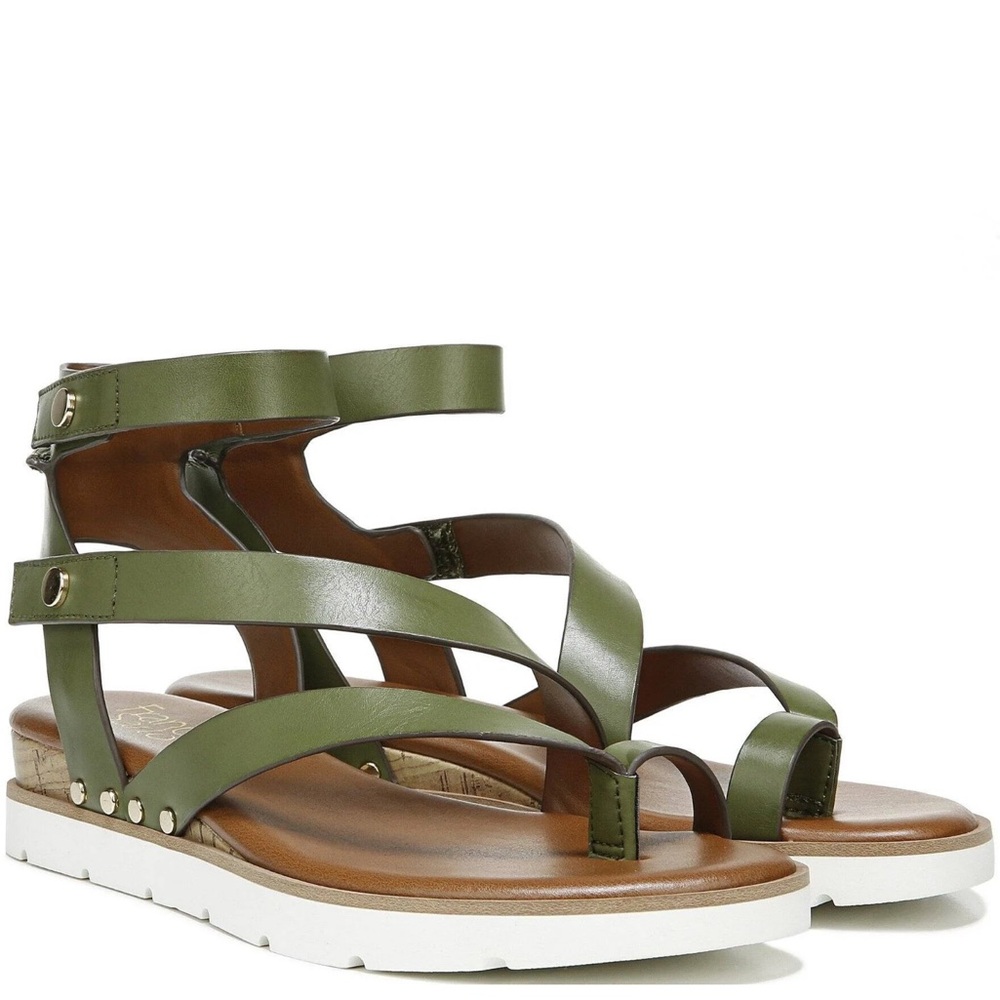 Franco Sarto Olive Strappy Sandals